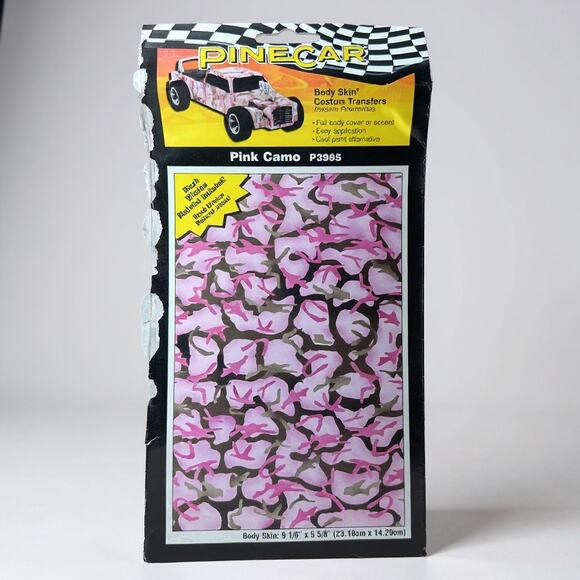 PineCar Body Skin Custom Transfers P3985 Pink Camo. 3979 Body Skin Custom Gator - Picture 2 of 8
